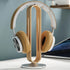 Suporte para Headphone em Alumínio e Madeira Natural